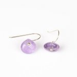 Discrete Amethyst Earrings